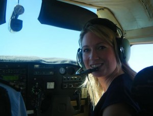Flying a plane in the Australian outback