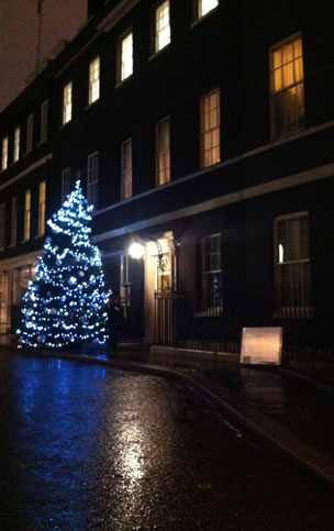 Christmas tree in Downing Street
