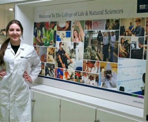Eleni in the College of Life and Natural Sciences at the University of Derby